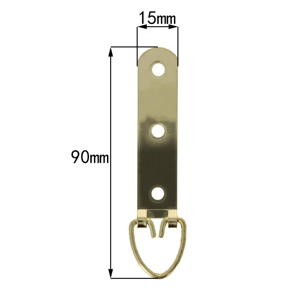 Gold Tone Picture Frame Buckle Kit - 10PCS 3.54