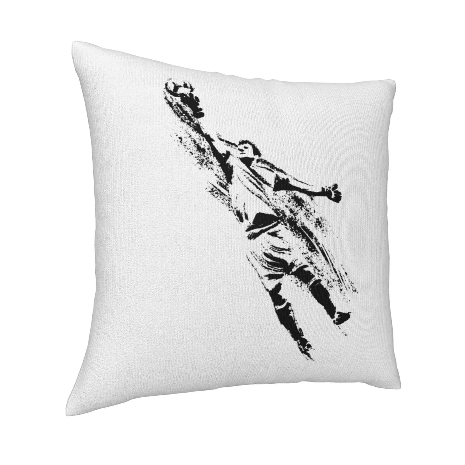 KOSPOGO 18x18 Inch Double-Sided Soccer Players Throw Pillow Covers - Soft Plush Decorative Pillow Cases for Sofa, Bedroom & Living Room - Perfect for Sports Fans Home Decor and Game Room Accessories