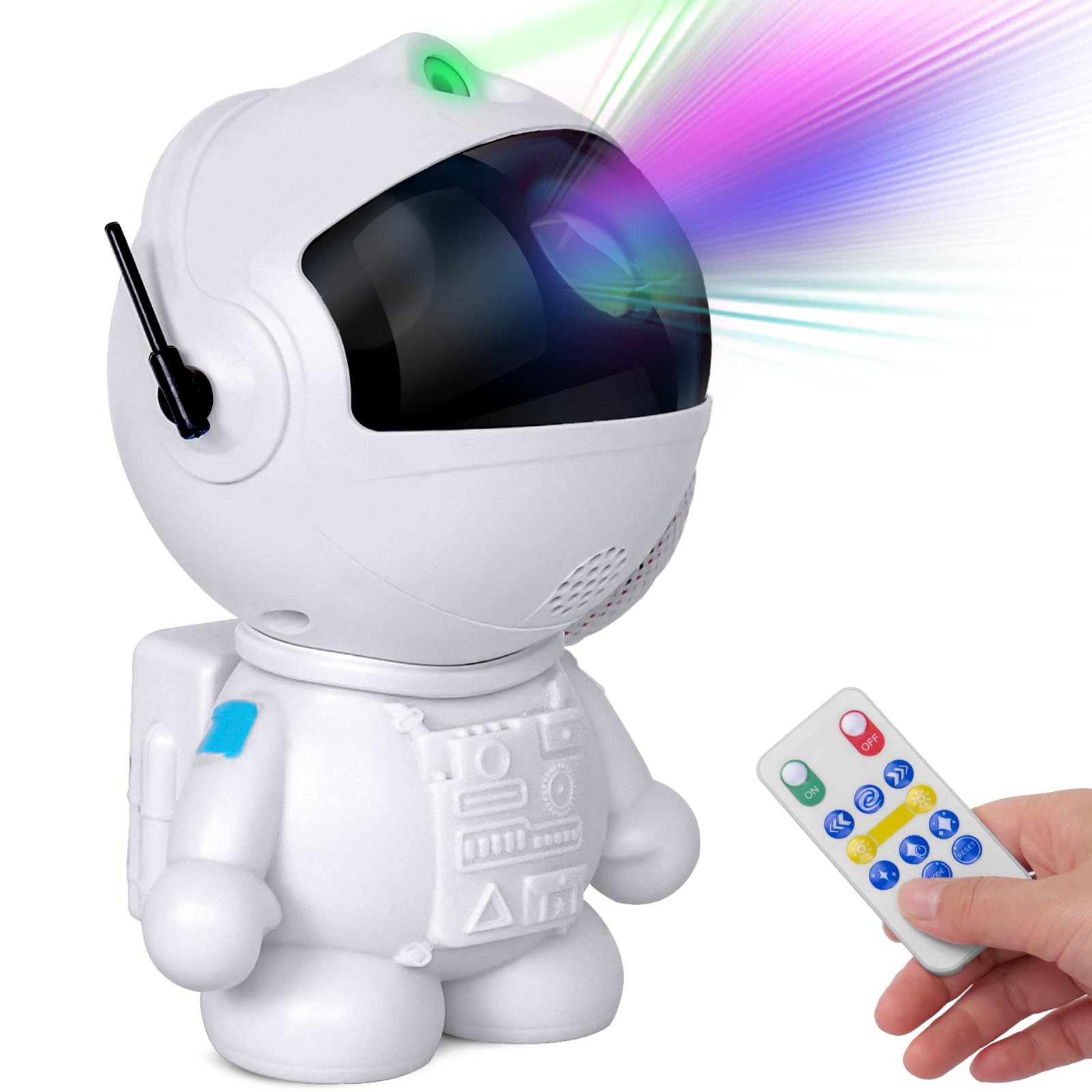 Astronaut Galaxy Projector with Nebula & Stars - 8 Mode LED Night Light with Remote Control for Kids & Adults - Perfect for Bedroom Decor, Birthday Gifts, Relaxation & Space-Themed Parties - Create Stellar Atmosphere for Nursery, Meditation Room, Home Theater, and Romantic Date Nights
