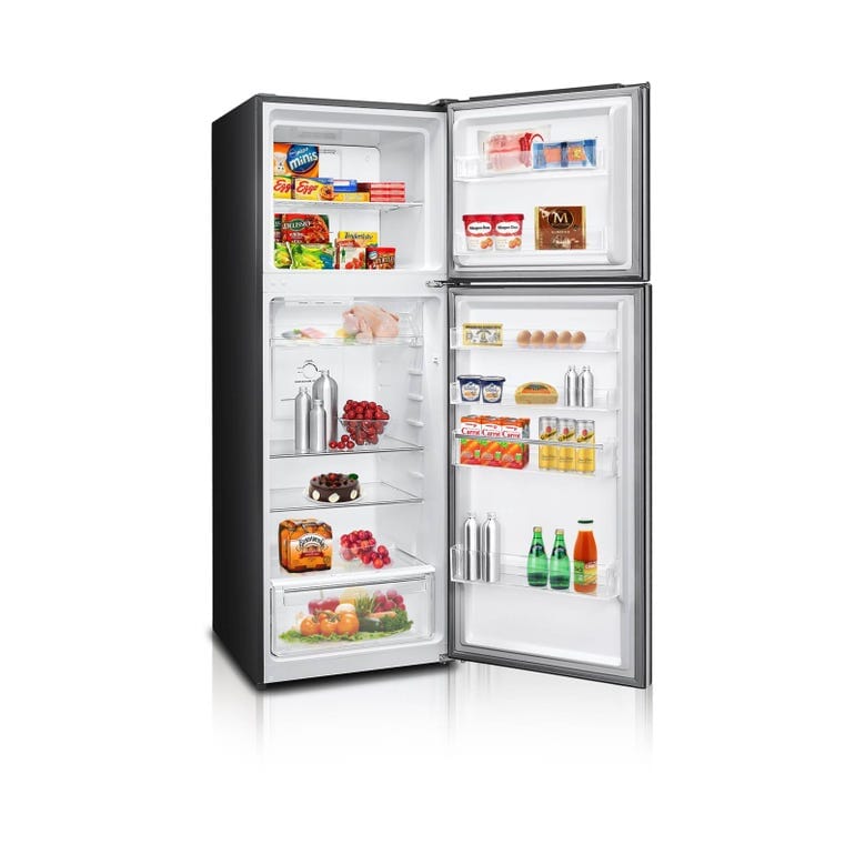 EuropAce ER5461W 450L Deluxe Top Mount Refrigerator - Energy Efficient 3-Tick Rating (ER5461WGM) - Perfect for Kitchens, Apartments & Small Spaces