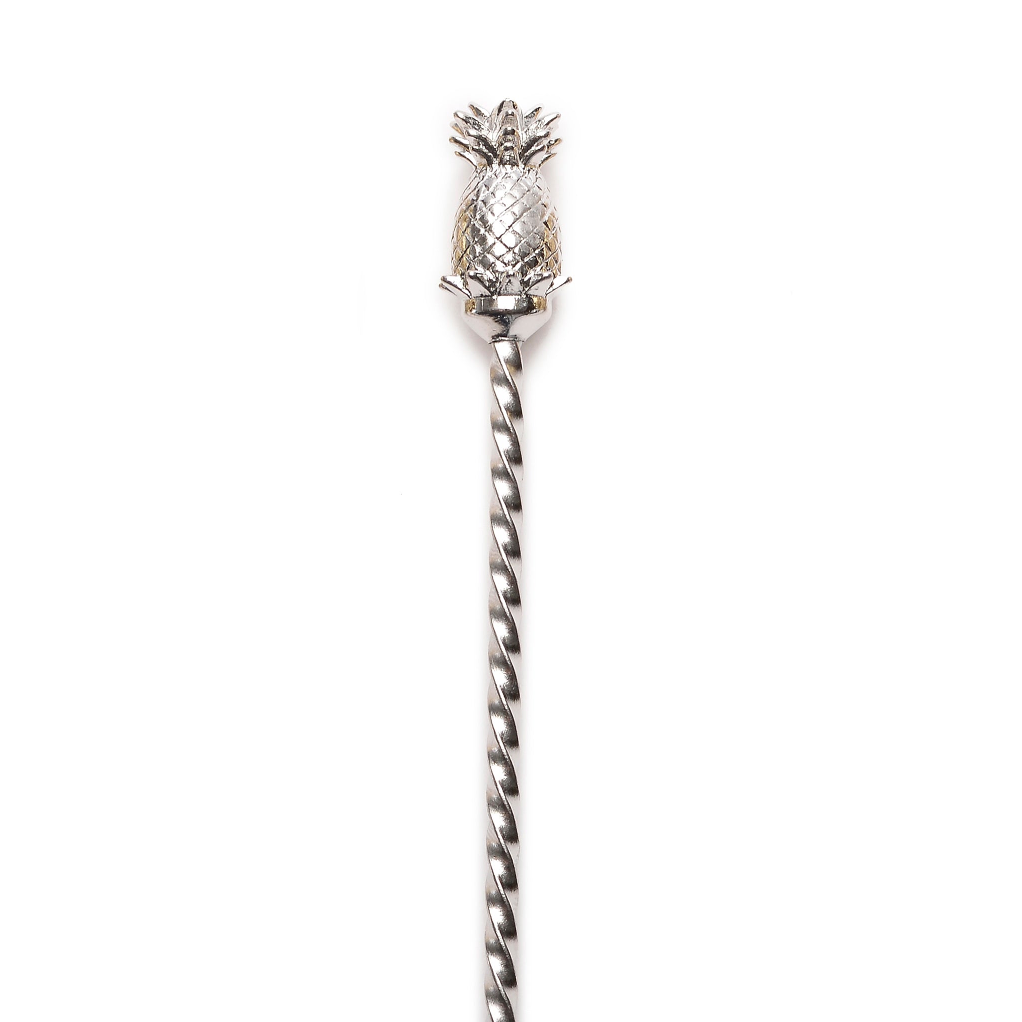 BULU™ Stainless Steel Pineapple Bar Spoon 43.5cm - Perfect for Cocktail Mixing, Bartending & Home Bar Accessories