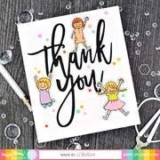 Waffle Flower Oversized Thank You Die - Perfect for Handmade Greeting Cards, Scrapbooking & DIY Crafts - Show Appreciation with Elegant Die-Cut Designs