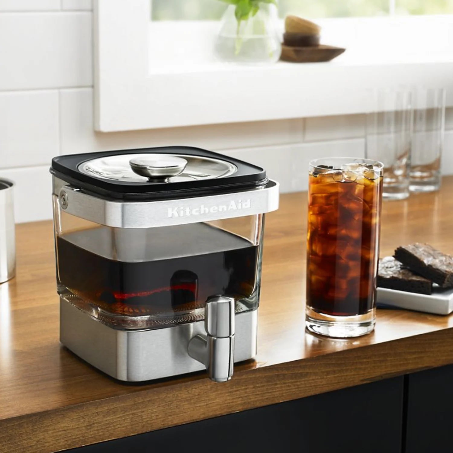 KitchenAid 28 oz Cold Brew Coffee Maker #KCM4212SX - Perfect for Iced Coffee at Home, Office or Outdoor Camping