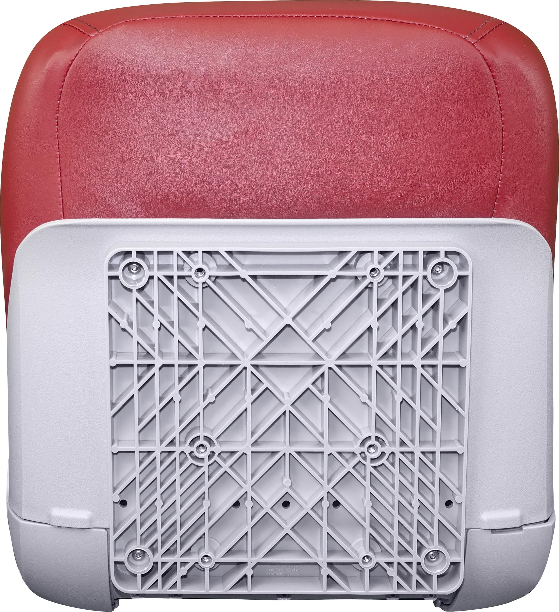 Tempress NaviStyle High Back Boat Seat - Red & Gray - Comfortable & Durable for Boating, Fishing & Marine Use