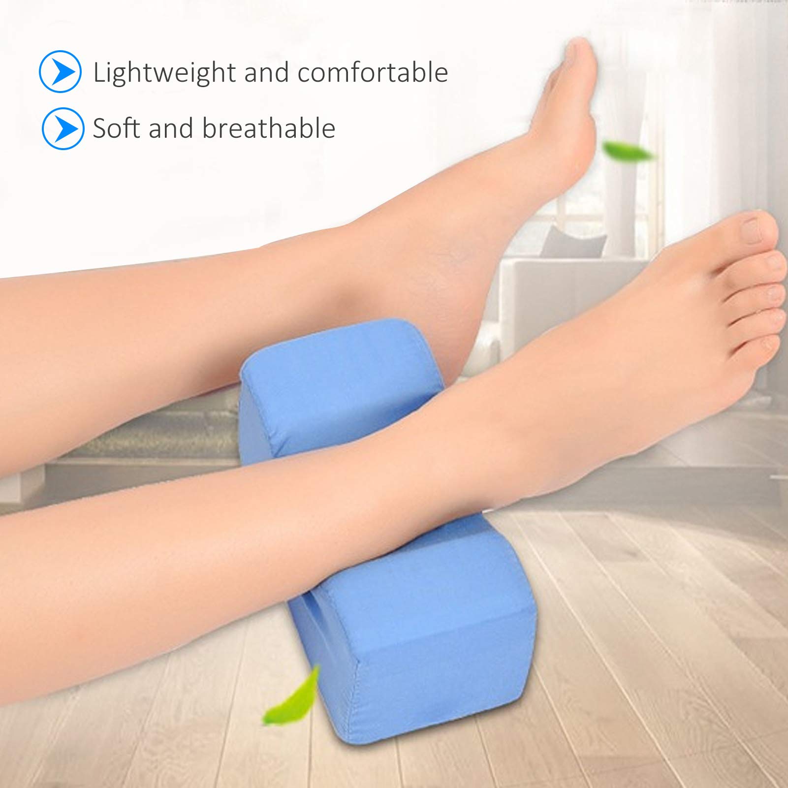 Heel Cushion Pillow for Pressure Relief - Anti Bedsore Foot Support for Elderly & Bedridden Patients - Pain Relief Ankle Pillow (7.9