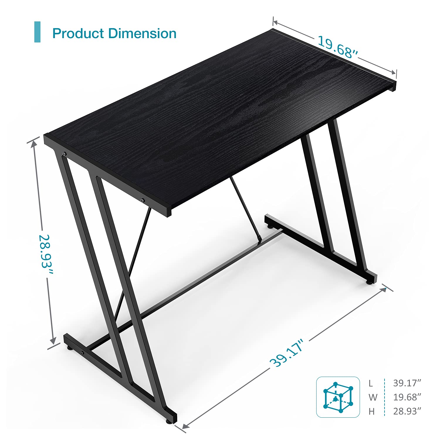 Modern Home Office Computer Desk - 35.4
