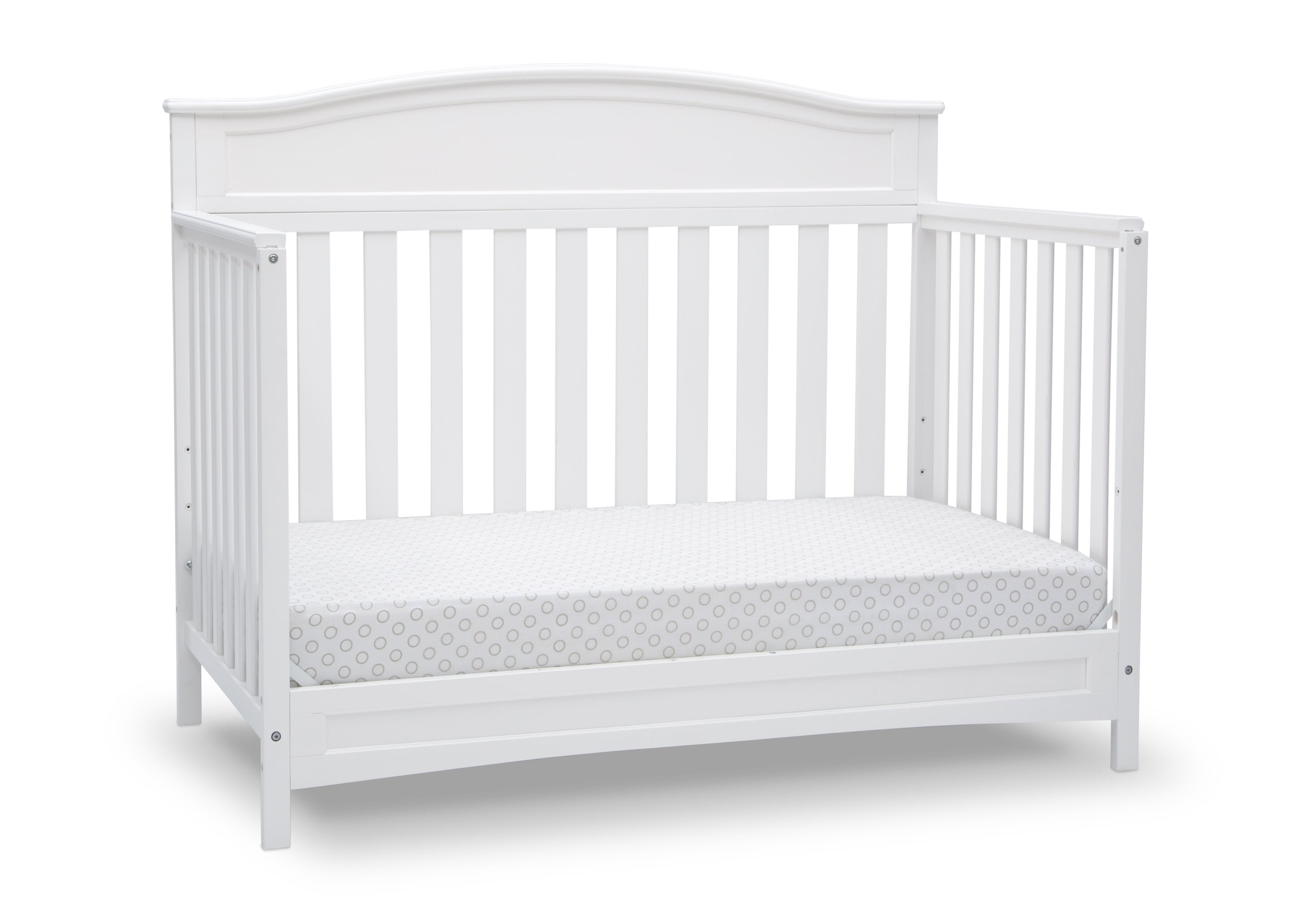 Emery Deluxe 6-in-1 Convertible Baby Crib - Toddler Bed, Daybed & Full-Size Bed - Modern Nursery Furniture for Newborns to Teens - Perfect for Small Spaces & Growing Families