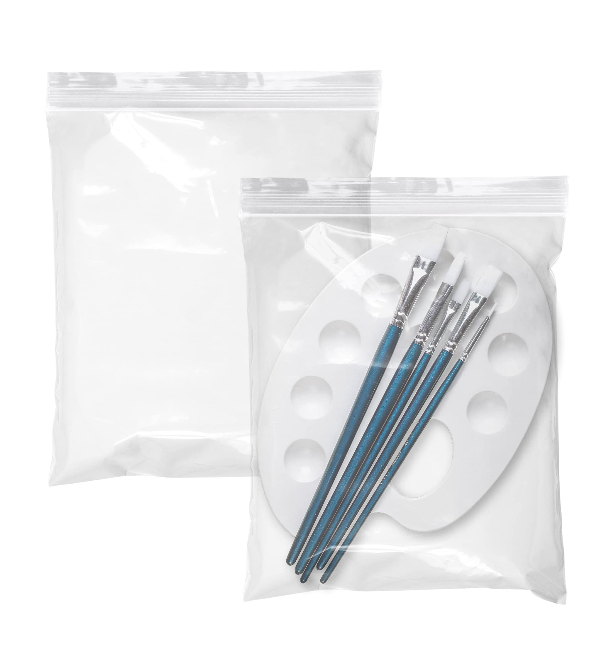 APQ 1000 Pack 10x12 Inch Clear Heavy Duty Zipper Bags - 4 Mil Thick Single Track Seal Top Polyethylene Storage Bags for Food, Industrial & Medical Use | Bulk Resealable Bags for Freezing, Organizing & Packaging