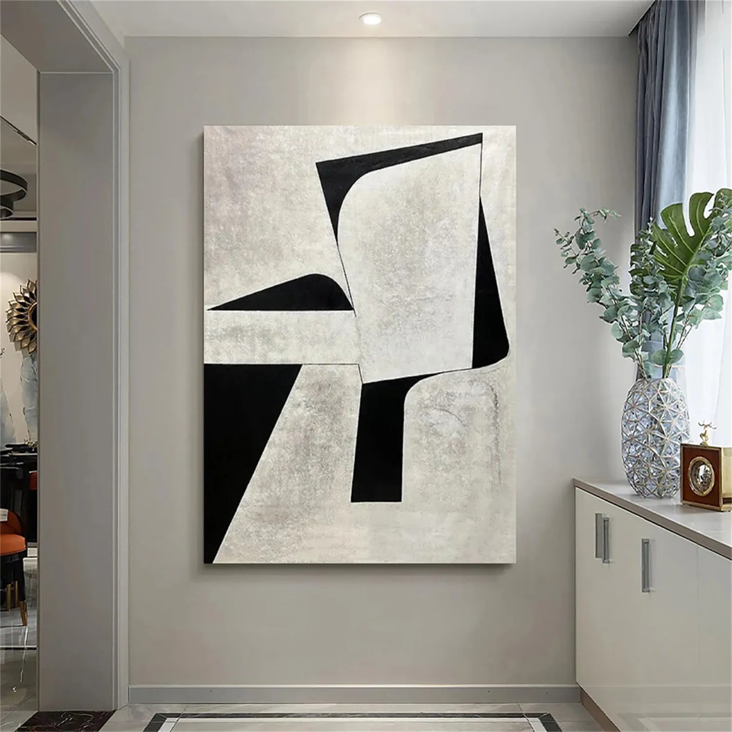 Abstract Tranquility Art Painting - Modern Wall Decor for Living Room, Bedroom & Office | Large Canvas Print | #WS160