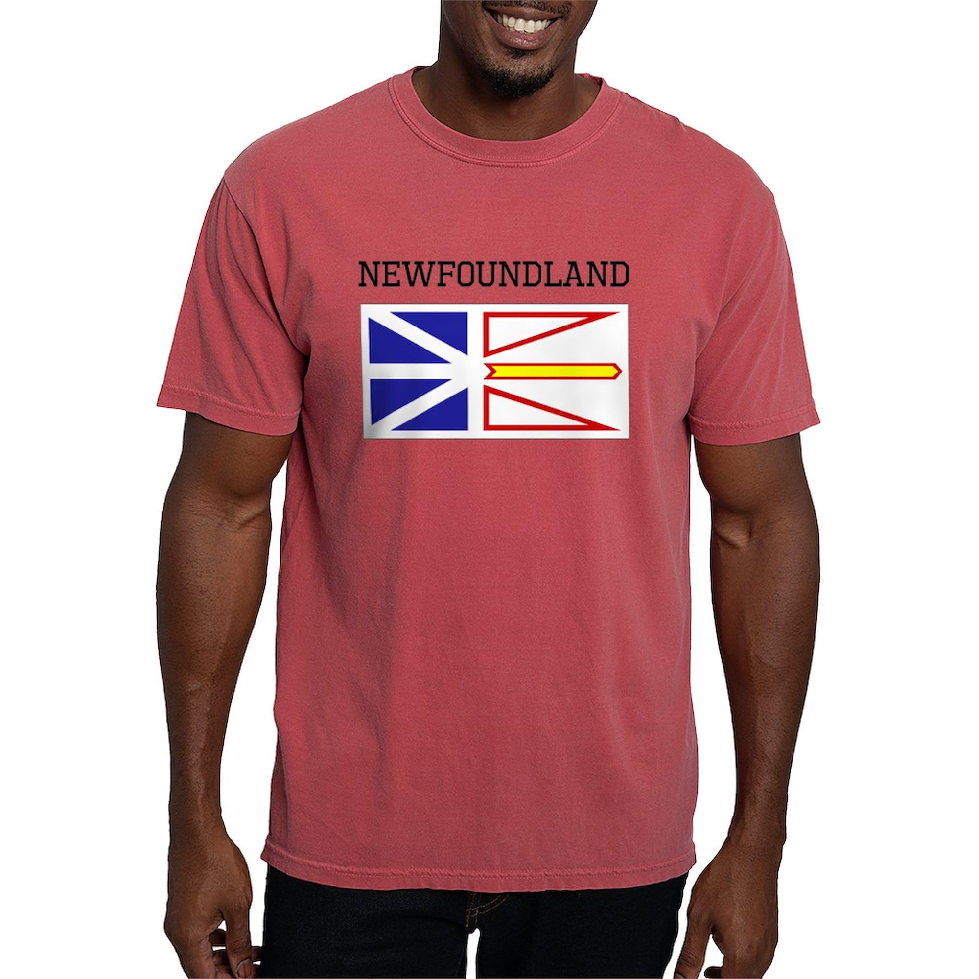 Newfoundland Flag T-Shirt for Men - Comfort Colors® Premium Cotton Tee - Patriotic Apparel for Casual Wear & Outdoor Activities