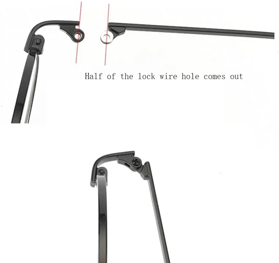 Universal Metal Glasses Temple Arms Repair Kit with Screws & Screwdriver for Eyewear Fix