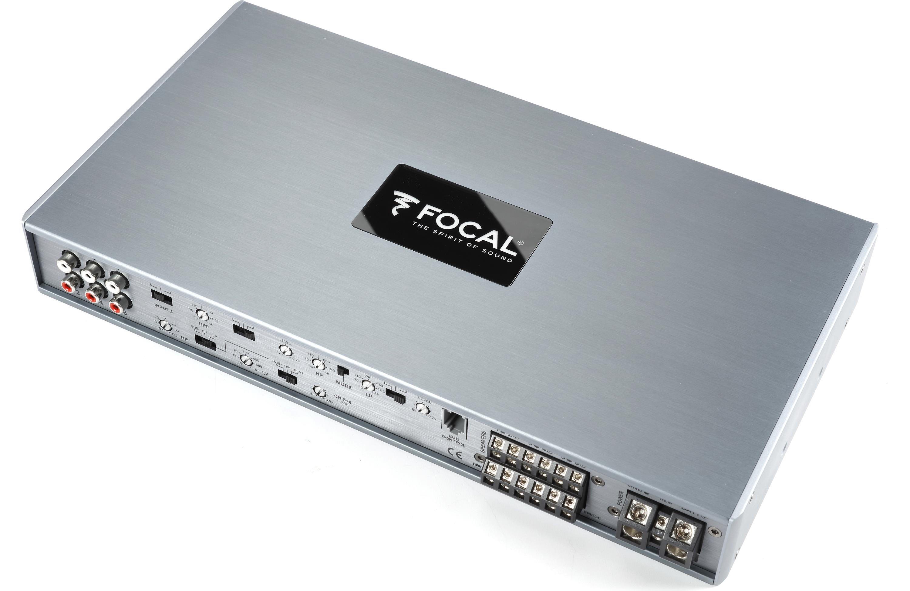 Focal FDP 6.900 6-Channel Car Amplifier - High Performance 6-Channel Car Audio Amplifier for Enhanced Sound System | Perfect for Car Audio Upgrades & Professional Installations