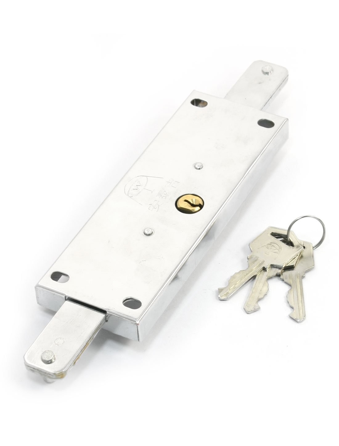 Silver Tone Padlocks & Hasps with Slot Keyway for Rolling Shutter Doors - Heavy Duty Keyed Locks for Warehouse Security | Ideal for Storage Units, Garages, and Industrial Facilities