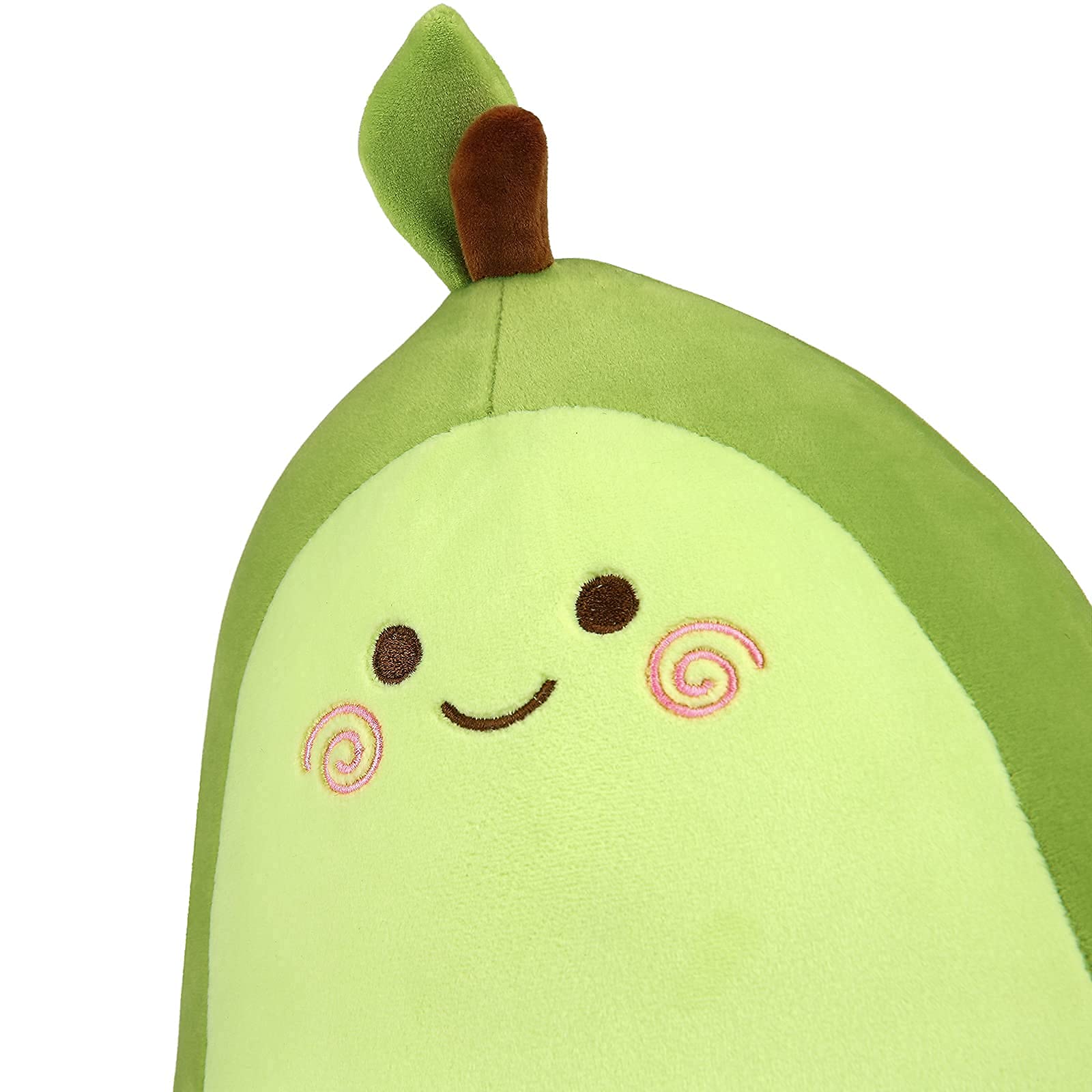 17.3 Inch Avocado Plush Pillow - Super Soft Kawaii Stuffed Animal Toy for Kids | Large Squishy Cuddle Pillow, Adorable Fruit-Shaped Hugging Toy for Bedroom, Nursery & Travel