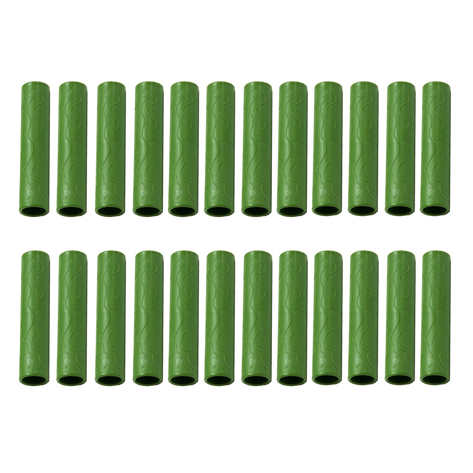 24Pcs Garden Stake Connectors - Straight Plant Support Tubes for Greenhouse, Flower & Vine Stakes - Durable Greenhouse Frame & Rattan Stake Arms Connectors - Perfect for Plant Support, Trellis & Gardening Projects