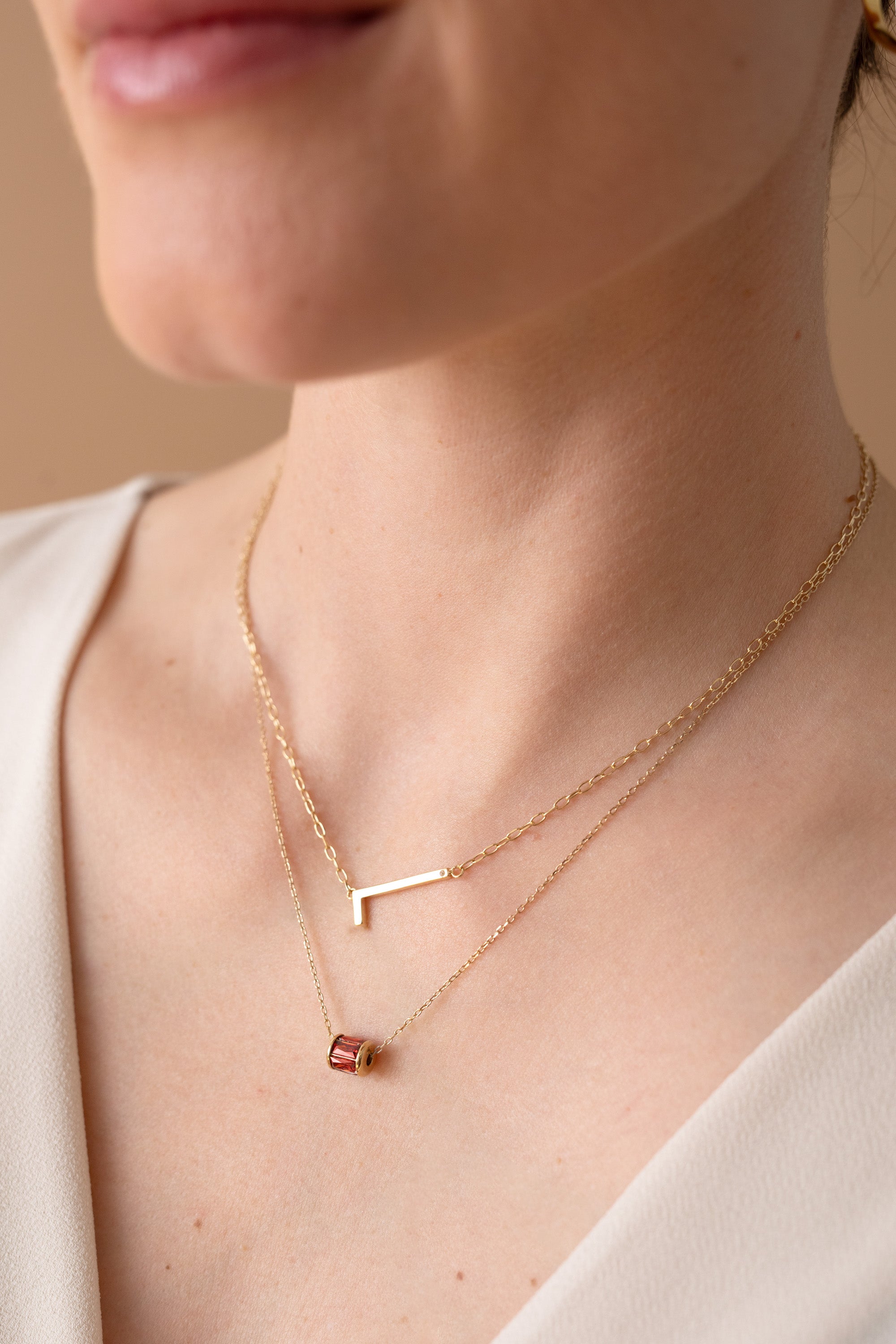 Initial L Precious Elongated Necklace - Elegant Personalized Jewelry for Women - Perfect for Gifts, Anniversaries & Everyday Wear