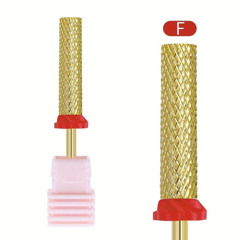Professional Extra Long Barrel Tungsten Carbide Nail Drill Bit for Acrylic & Gel Nails - Salon & Home Manicure Pedicure Tools