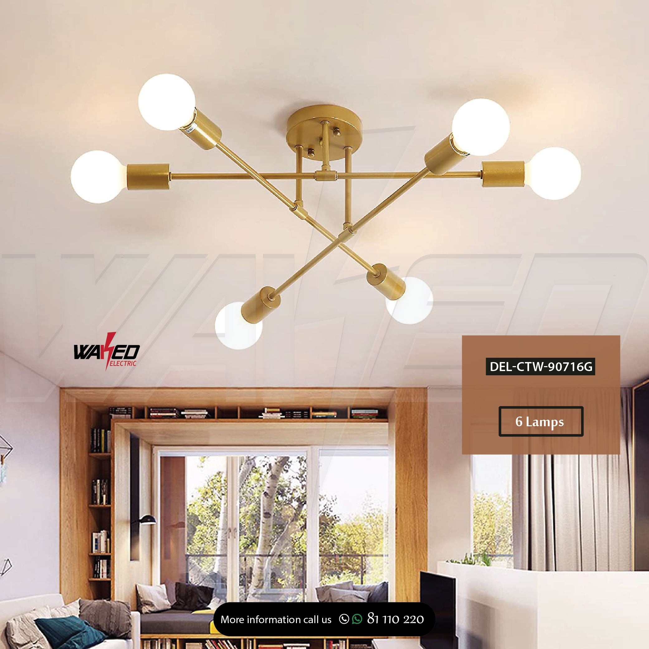 6-Light Crystal Chandelier for Dining Room - Modern Elegant Ceiling Light Fixture with Adjustable Height, Perfect for Home Decor, Living Room, Bedroom, and Entryway Lighting