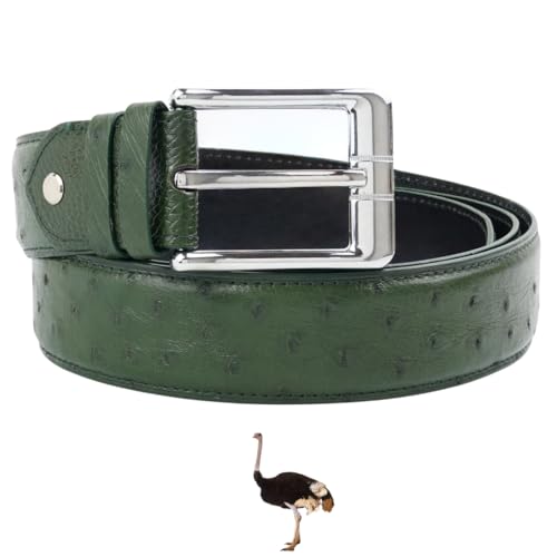 Green-ostrich Belly-pin Buckle