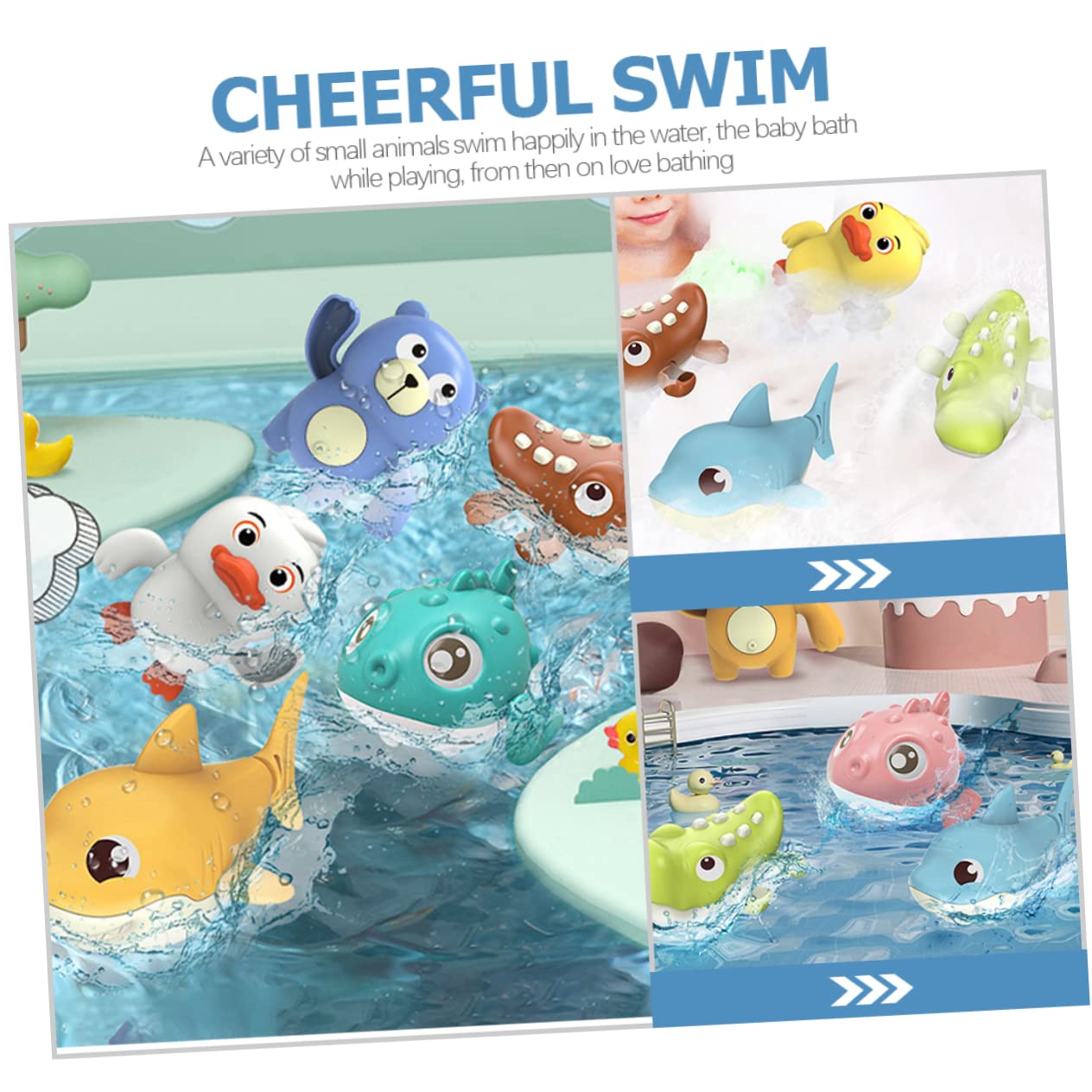 VICASKY 12-Piece Baby Bath Toys Set - Colorful Floating Water Turtles & Fun Shower Toys for Toddlers & Kids - Safe PVC Bathtub Toys for Sensory Play, Bath Time Fun & Learning Activities