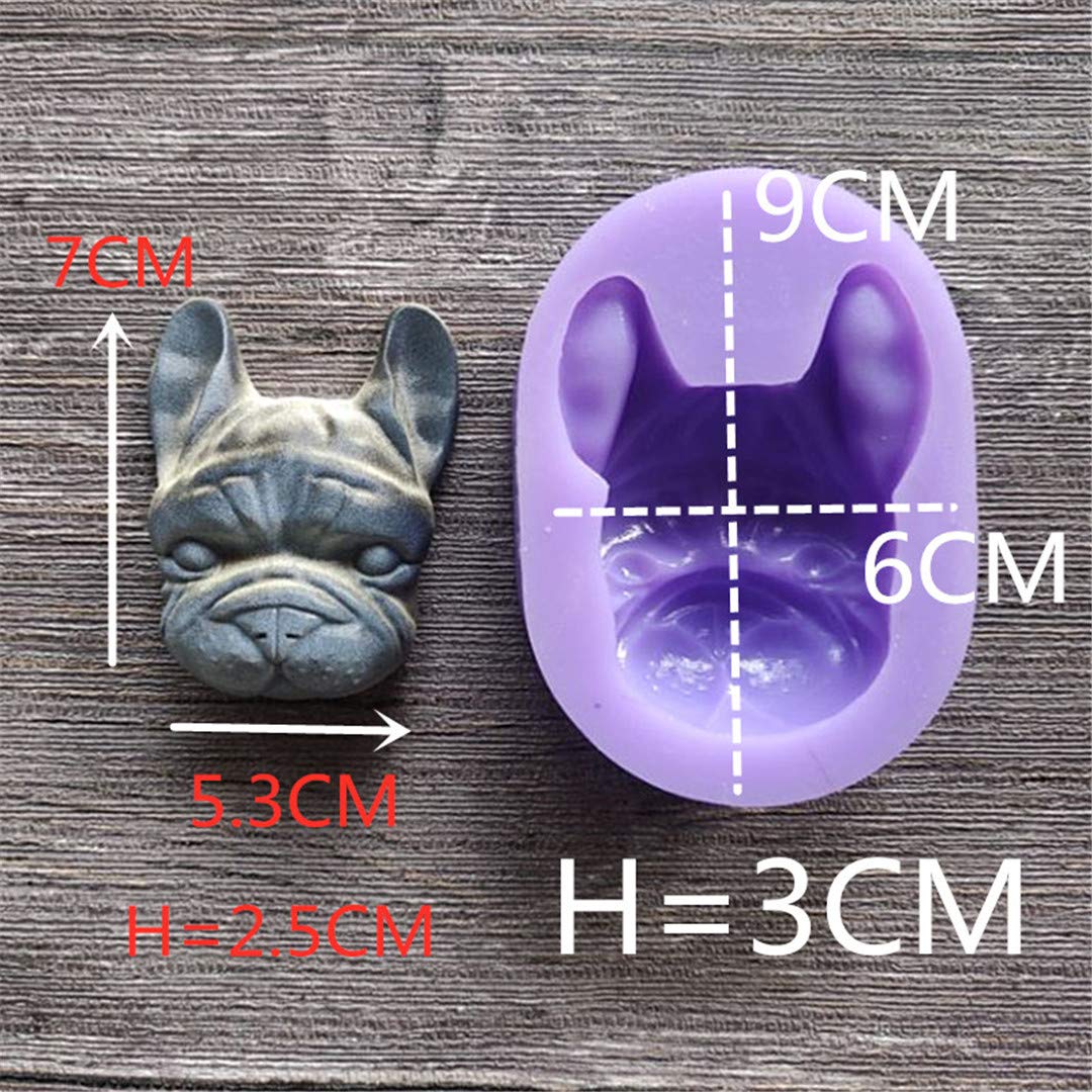 Dog Head Silicone Molds for Cake Decorating - Fondant, Chocolate, Candy, Pudding & Jelly Molds - DIY Baking Tools for Dog-Themed Desserts, Party Treats & Handmade Jewelry Making