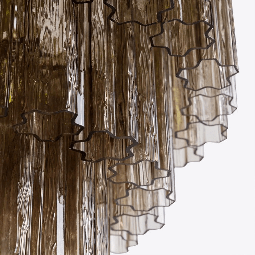 Modern Medium Treviso Chandelier - Elegant Crystal Ceiling Light Fixture for Dining Room, Living Room & Bedroom Decor