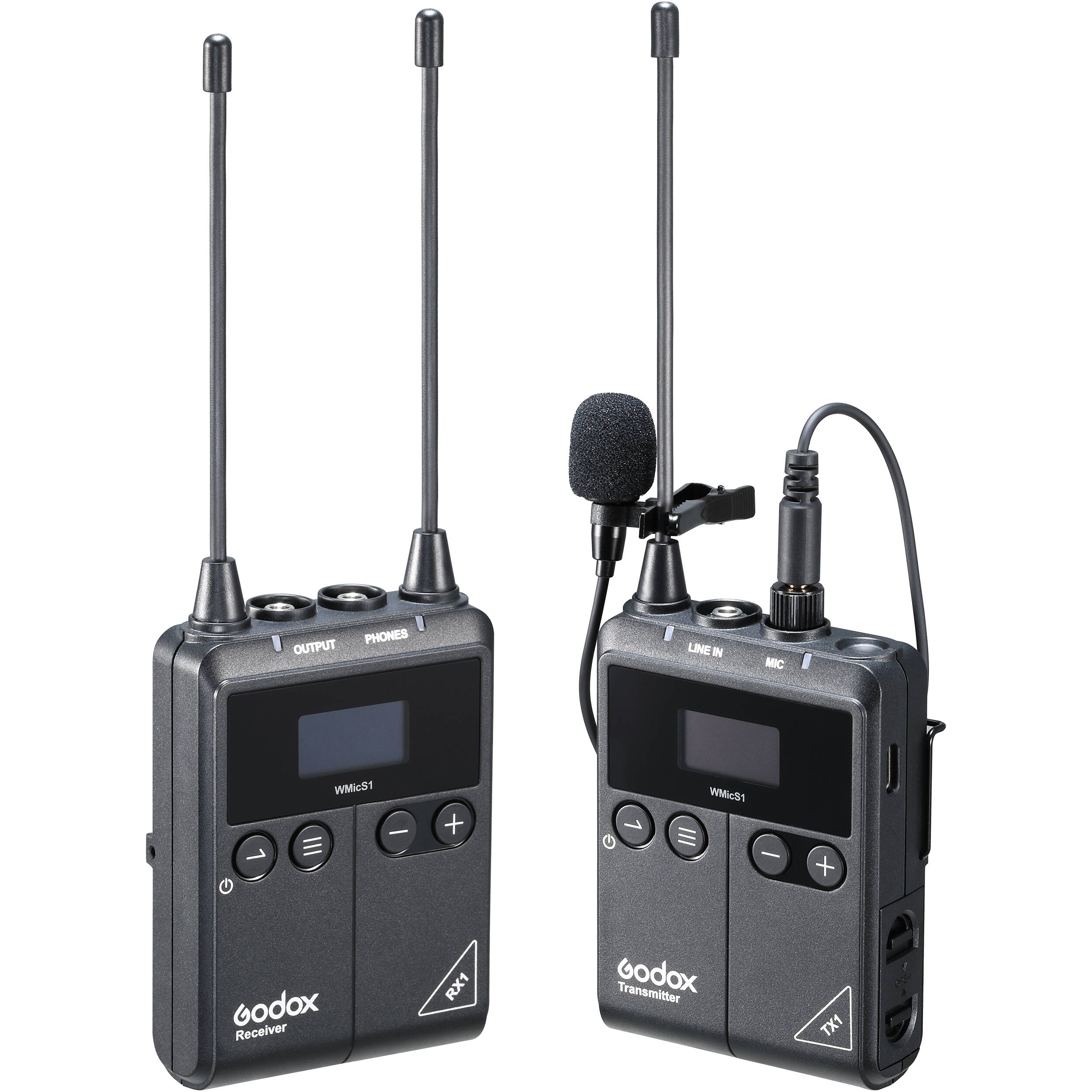 Godox WMicS1 Wireless Lavalier Microphone Kit - Compact Clip-on Mic with Noise Reduction for YouTube, Vlogging, Interviews & Live Streaming