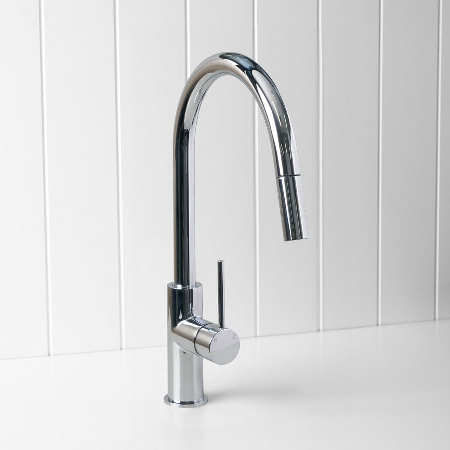 Stainless Steel Pullout Kitchen Mixer - Heavy Duty Chrome Stand Mixer for Baking, Cooking & Dough Kneading - Perfect for Home Bakeries & Professional Kitchens