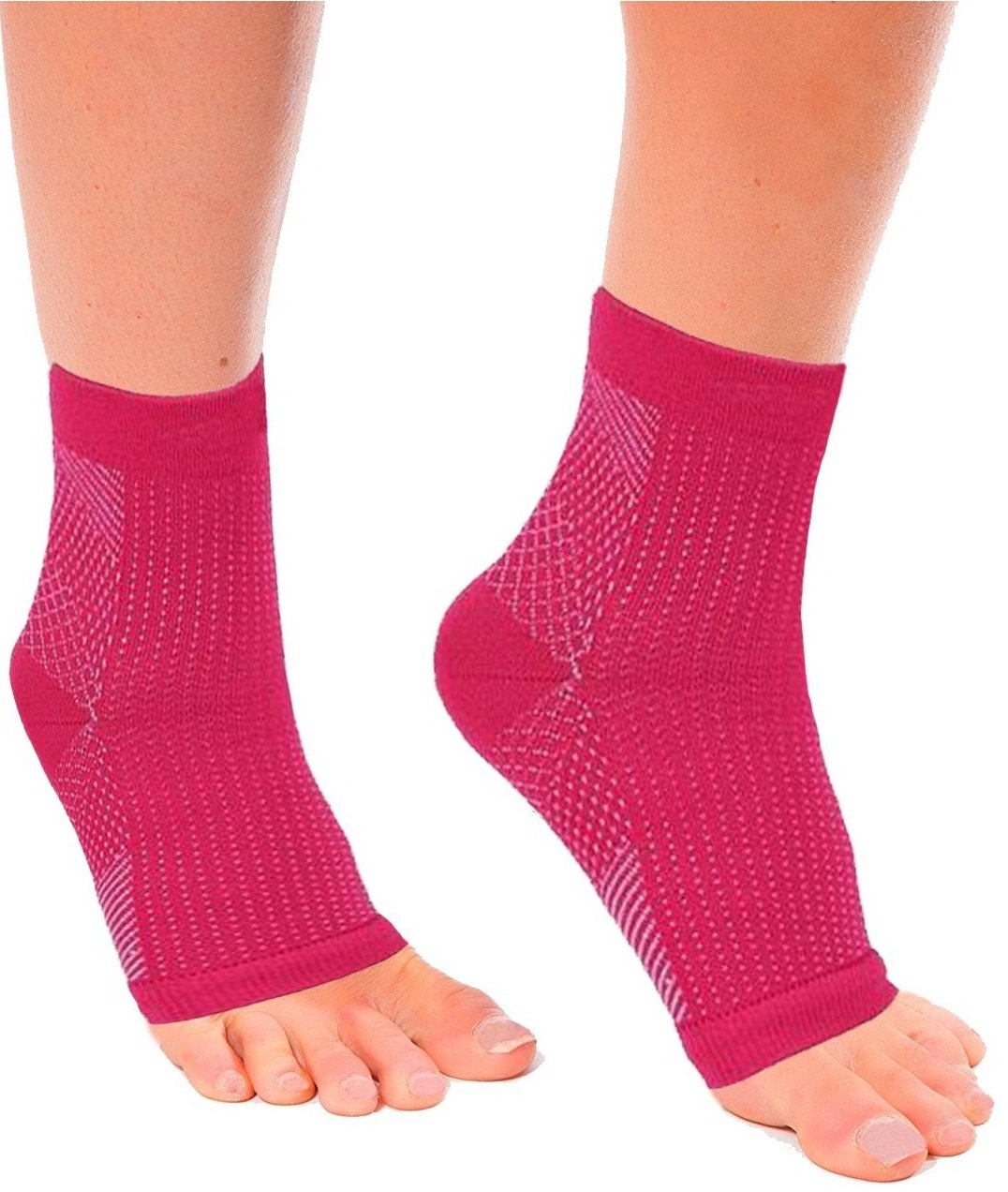 MojaSports Ankle Compression Sleeves (3 Pairs) - Plantar Fasciitis Relief, Arch Support Socks for Men & Women - Perfect for Running, Basketball & Workout Recovery