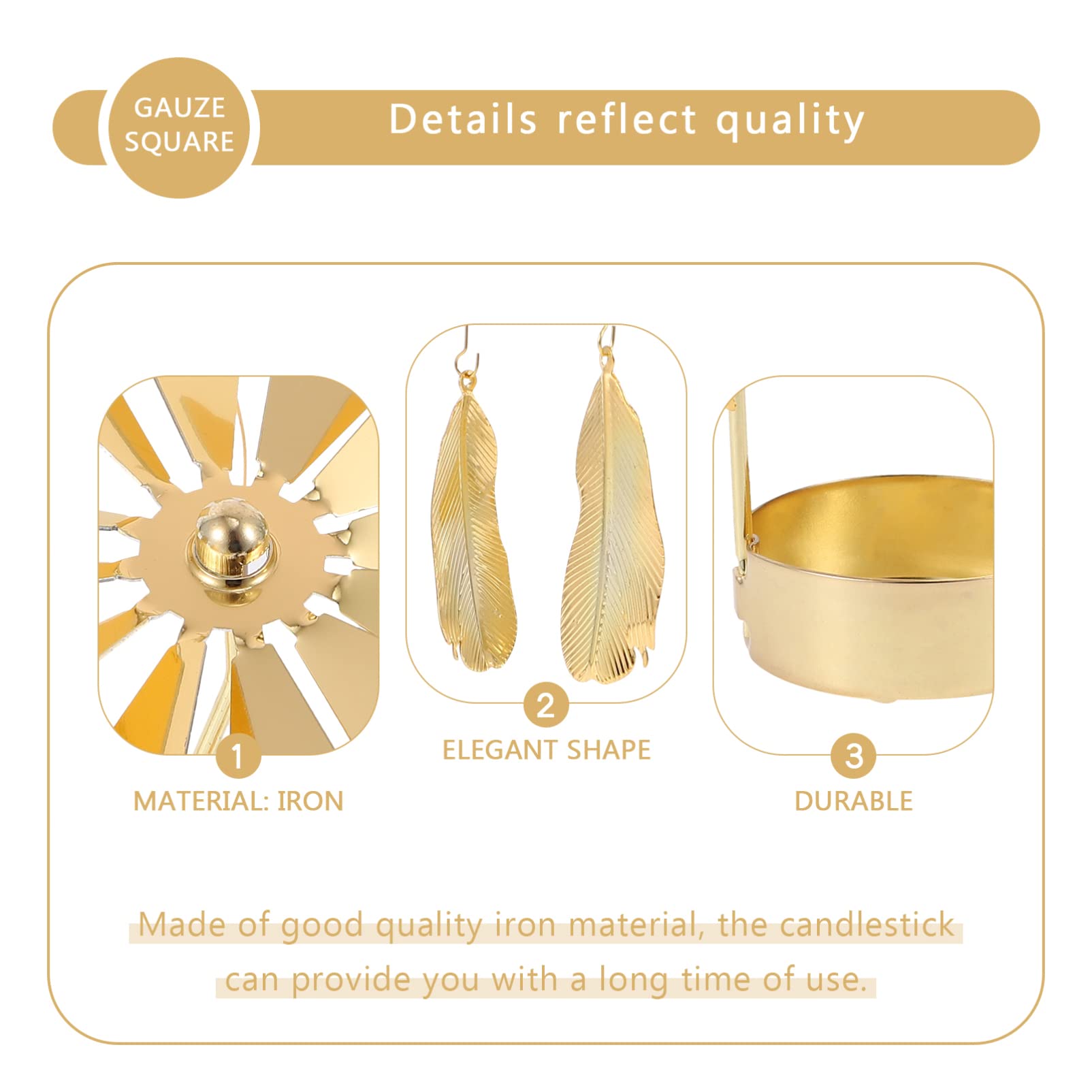 Beaupretty Spinning Candle Holder - Decorative Rotary Tealight Holder with Feather Design, Glass Carousel Candlestick for Christmas & Holiday Decor - Perfect for Table Centerpieces, Wedding Decorations, and Cozy Home Ambiance