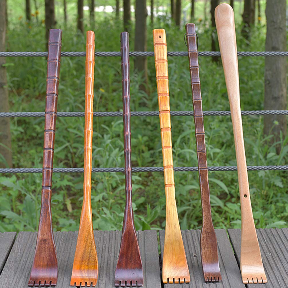 2-Pack Wooden Back Scratcher & Massager - Dual-Ended Claw Design for Itch Relief & Muscle Relaxation - Perfect for Home, Office, Travel & Self-Care