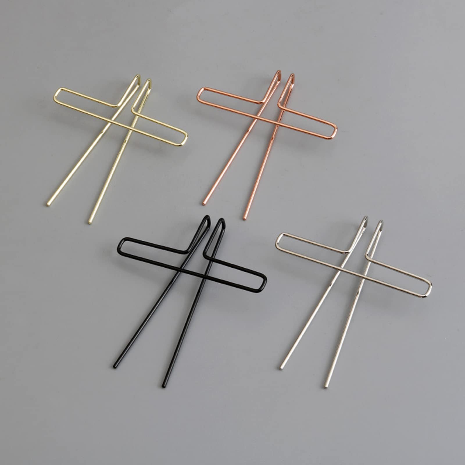 4Pcs Music Book Holder Clips - Gold, Silver, Rose Gold, Black - Durable Book Page Openers for Piano, Reading & Study - Perfect for Musicians, Students & Book Lovers - Ideal for Sheet Music, Cookbooks & Office Documents
