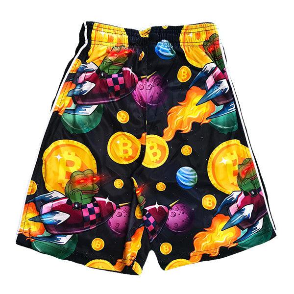 Men's Flow Crypto Attack Shorts - Lightweight Quick-Dry Athletic Shorts for Running, Gym & Outdoor Workouts - Perfect for Training, Hiking & Casual Wear