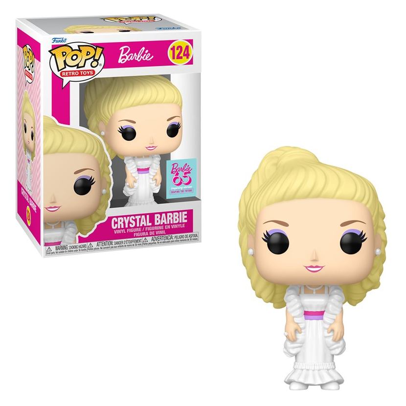 Funko Pop! BARBIE: Crystal Barbie #124 Collectible Vinyl Figure - Perfect for Barbie Fans, Toy Collectors & Home Decor | Great Gift for Birthday, Christmas & Display Shelf