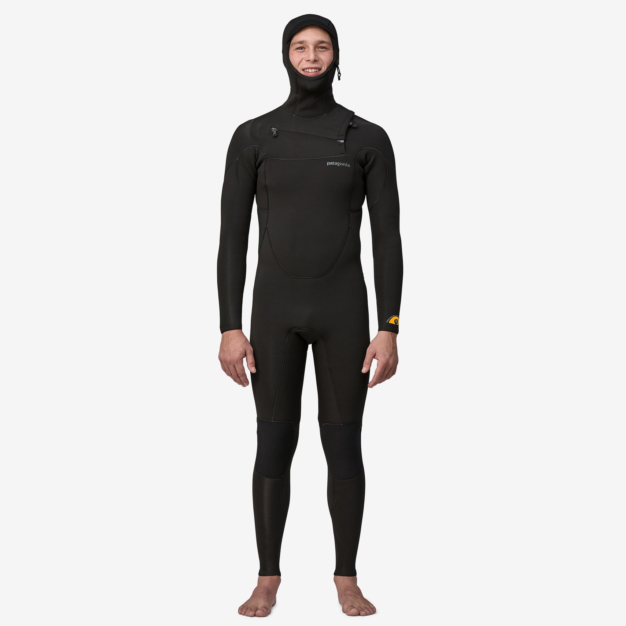 Men's R3® Yulex® Regulator® Front Zip Hooded Full Wetsuit - Perfect for Surfing, Diving & Water Sports