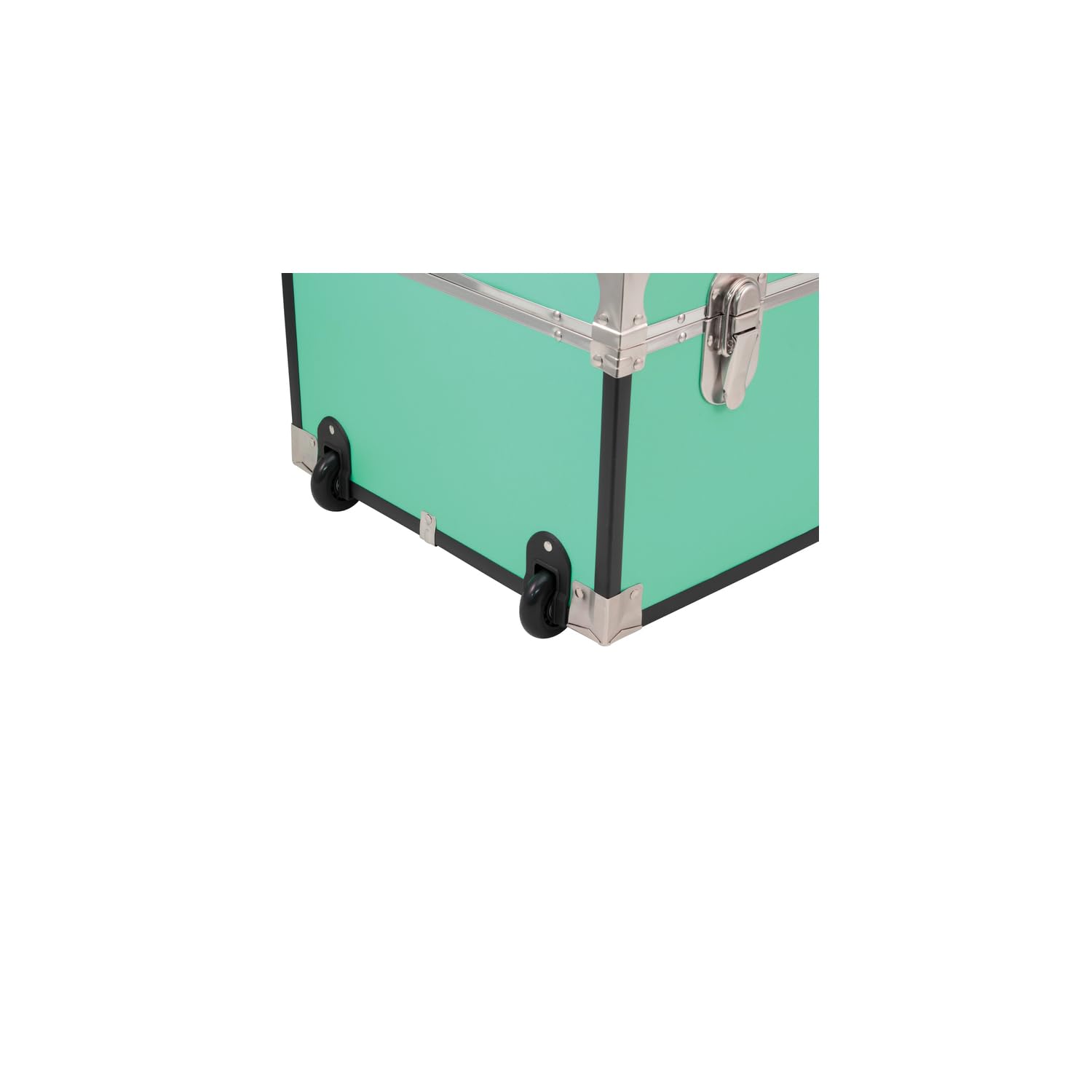 Southwestern Style 30-Inch Rolling Trunk with Lock - Teal, Durable Luggage with Secure Locking System & Spacious Storage | Perfect for Air Travel, Road Trips & Home Organization