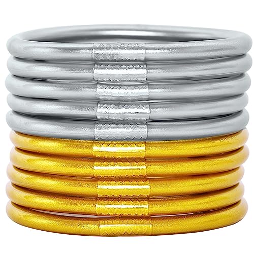 10 PCS Silver Gold A