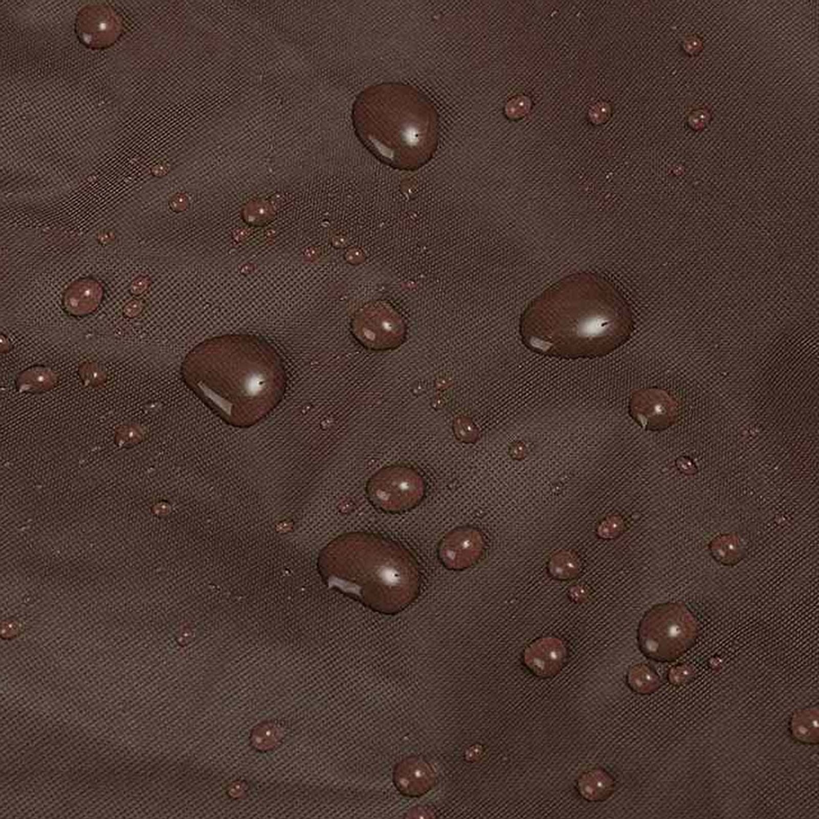 XJHKG Waterproof UV-Resistant Rectangular Patio Table Cover for Outdoor Rattan Furniture - 123x61x72cm Brown - Perfect for Garden, Deck, and Poolside Protection