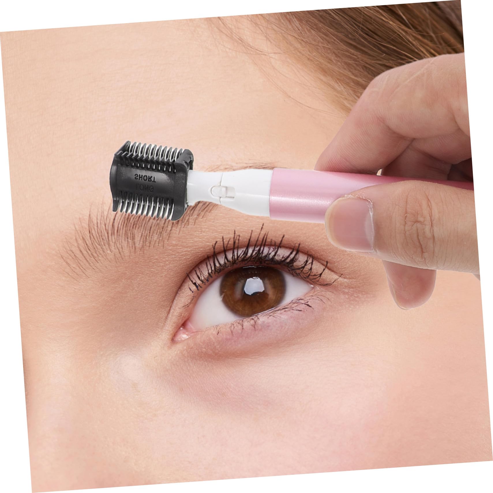 Electric Eyebrow Trimmer for Women - Rechargeable Lady Shaver with Nose Hair Removal, Compact & Safe Design, Washable Head - Perfect for Travel, Home Use, and Personal Grooming