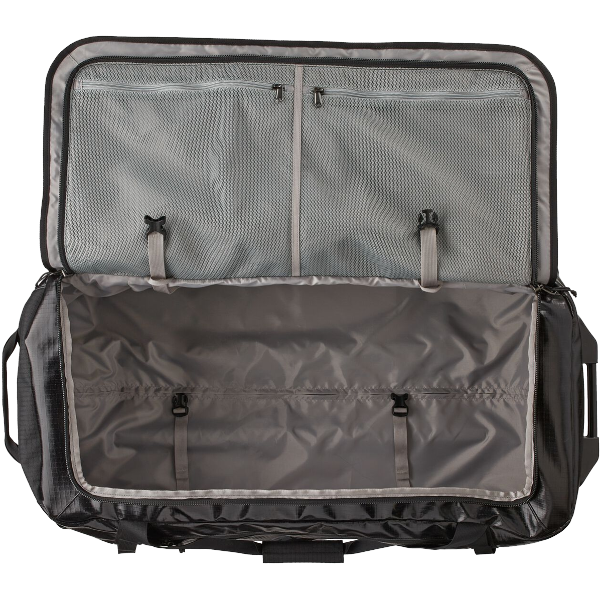 100L Black Hole Wheeled Duffel Bag - Large Rolling Travel Duffel for Airplane Carry-On, Camping & Adventure Gear Storage - Perfect for Road Trips, Gym & Outdoor Activities