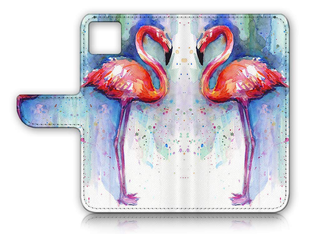 Premium Flip Wallet Phone Case for iPhone 11 Pro Max - Artistic Flamingo Design (A21758) | Stylish Protective Cover with Card Slots | Perfect for Everyday Use, Travel & Business Meetings