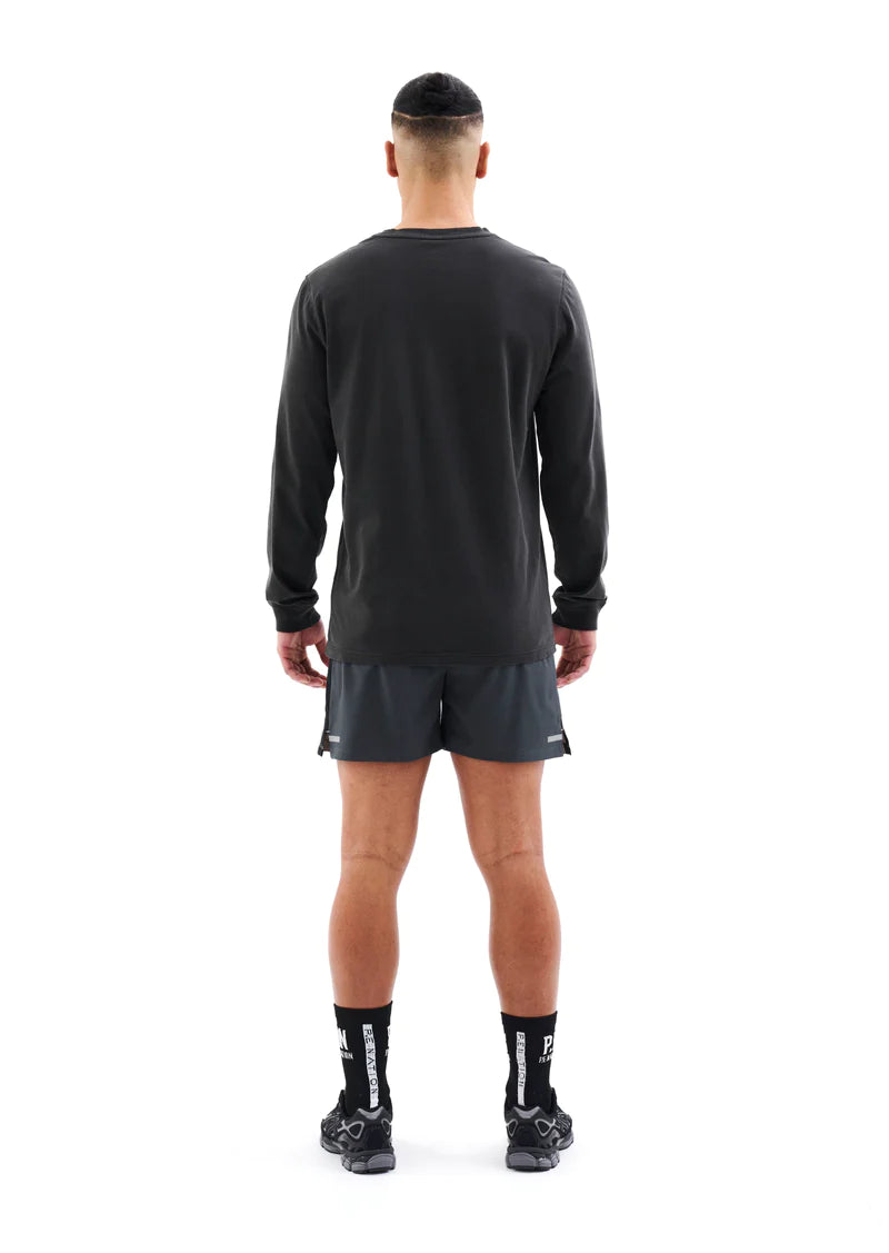 ACE HIGH Long Sleeve T-Shirt in Black | Premium Cotton Men's Casual Tee for Everyday Wear & Street Style