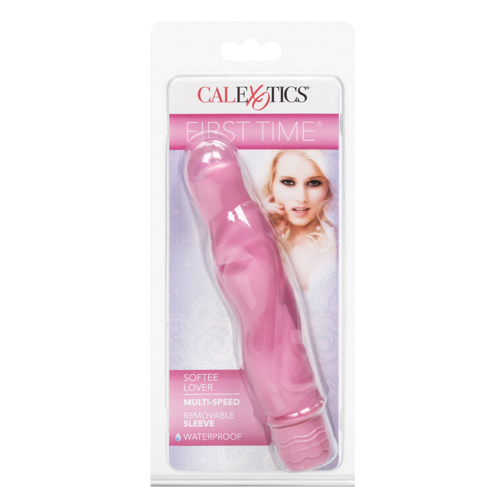 First Time Softee Lover Vibrator with Contoured Sleeve - Gentle Silicone Massager for Beginners - Perfect for Sensual Exploration & Couples Play