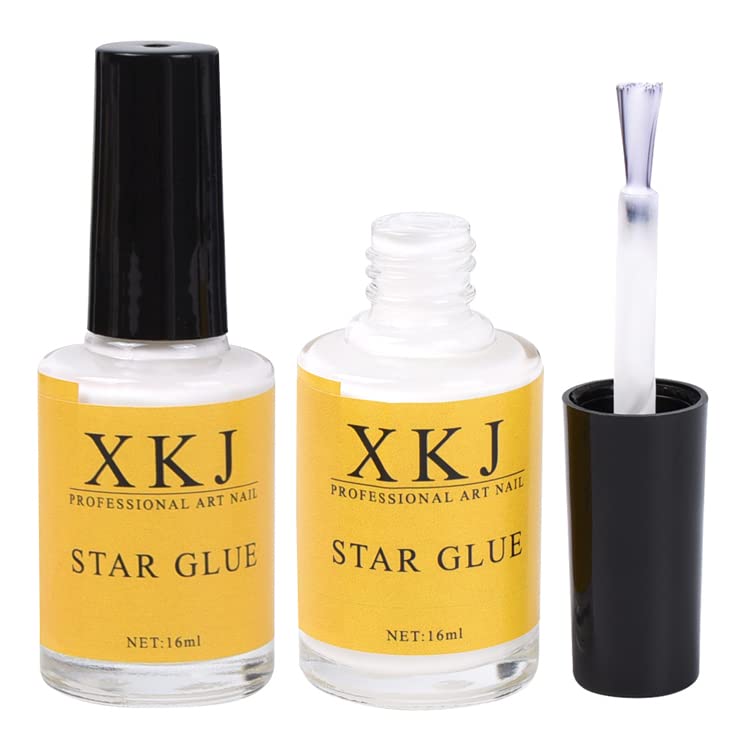 Nailwind Nail Art Foil Glue Gel - Professional Adhesive for Foil Stickers & Nail Decorations (16ml Bottle, White) | Perfect for DIY Nail Art, Salon Manicures & Foil Transfer Designs