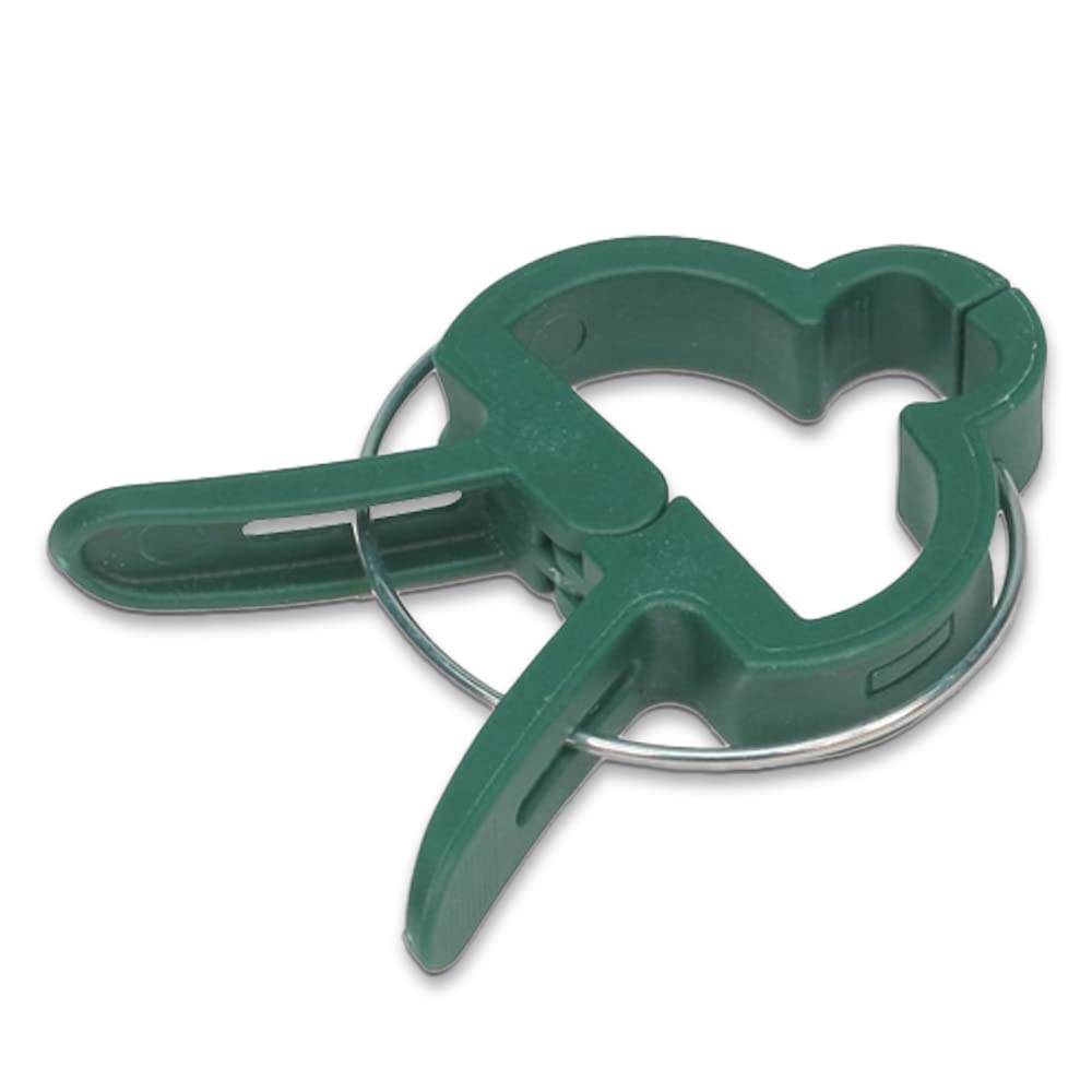 50 Pack Small Plant Clips - Reusable Spring-Loaded Garden Clips for Supporting Vines, Flowers & Vegetables | Perfect for Indoor & Outdoor Gardening, Greenhouses & Vertical Farming