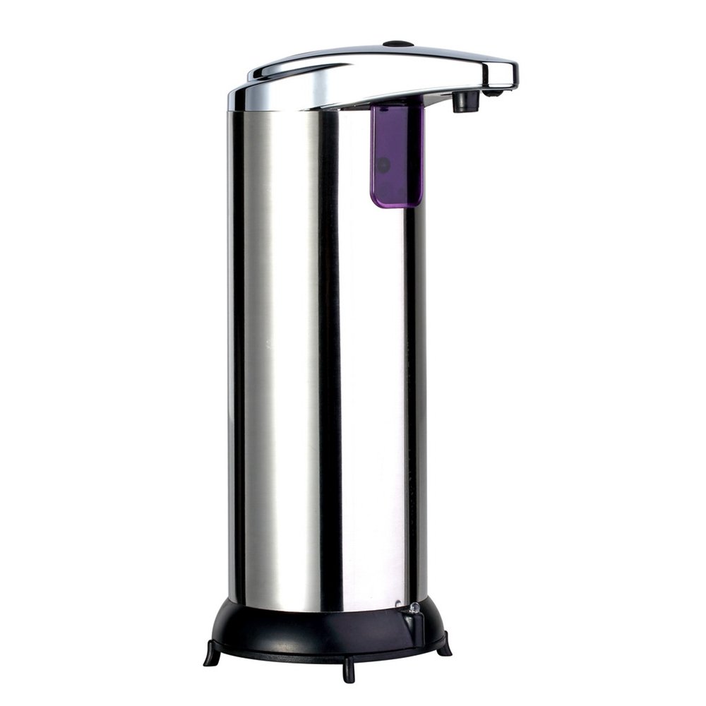 Automatic Touchless Soap Dispenser - Stainless Steel Hands-Free IR Sensor Liquid Soap Dispenser for Kitchen, Bathroom & Office Hygiene