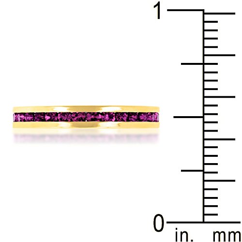 Elegant Swarovski Crystal Birthstone Stackable Eternity Rings - Perfect for Anniversary Gifts, Wedding Bands & Everyday Jewelry