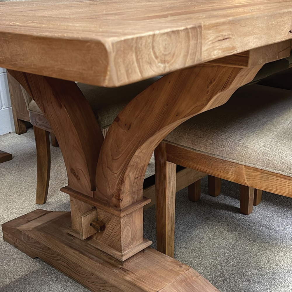 Stylish Modern Vogue Dining Table 320cm - Large Extendable Wooden Dining Table for 8-10 People - Perfect for Family Gatherings, Dinner Parties & Open Concept Living Rooms