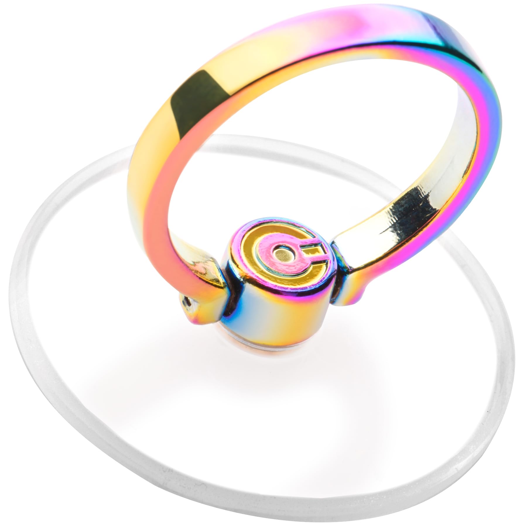 Colorful Phone Ring Holder - Transparent Stand & Finger Grip for Cell Phones (2-Pack, Multi-Color) - Perfect for Hands-Free Viewing, Gaming, and Secure Phone Handling