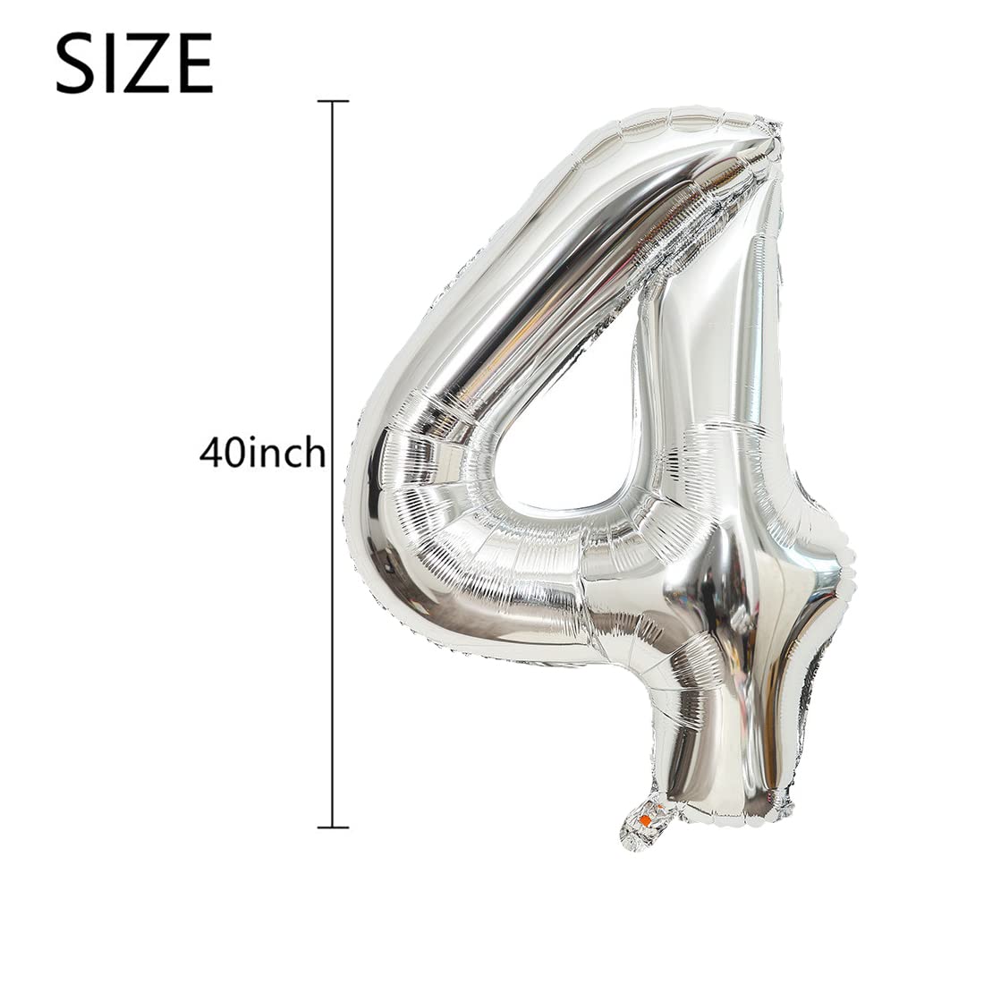 40 Inch Silver Number 42 Jumbo Foil Balloons for 42nd Birthday Party, Wedding Anniversary Decorations, Prom & Photo Props - Perfect for Milestone Celebrations, Gender Reveals & Special Event Decor